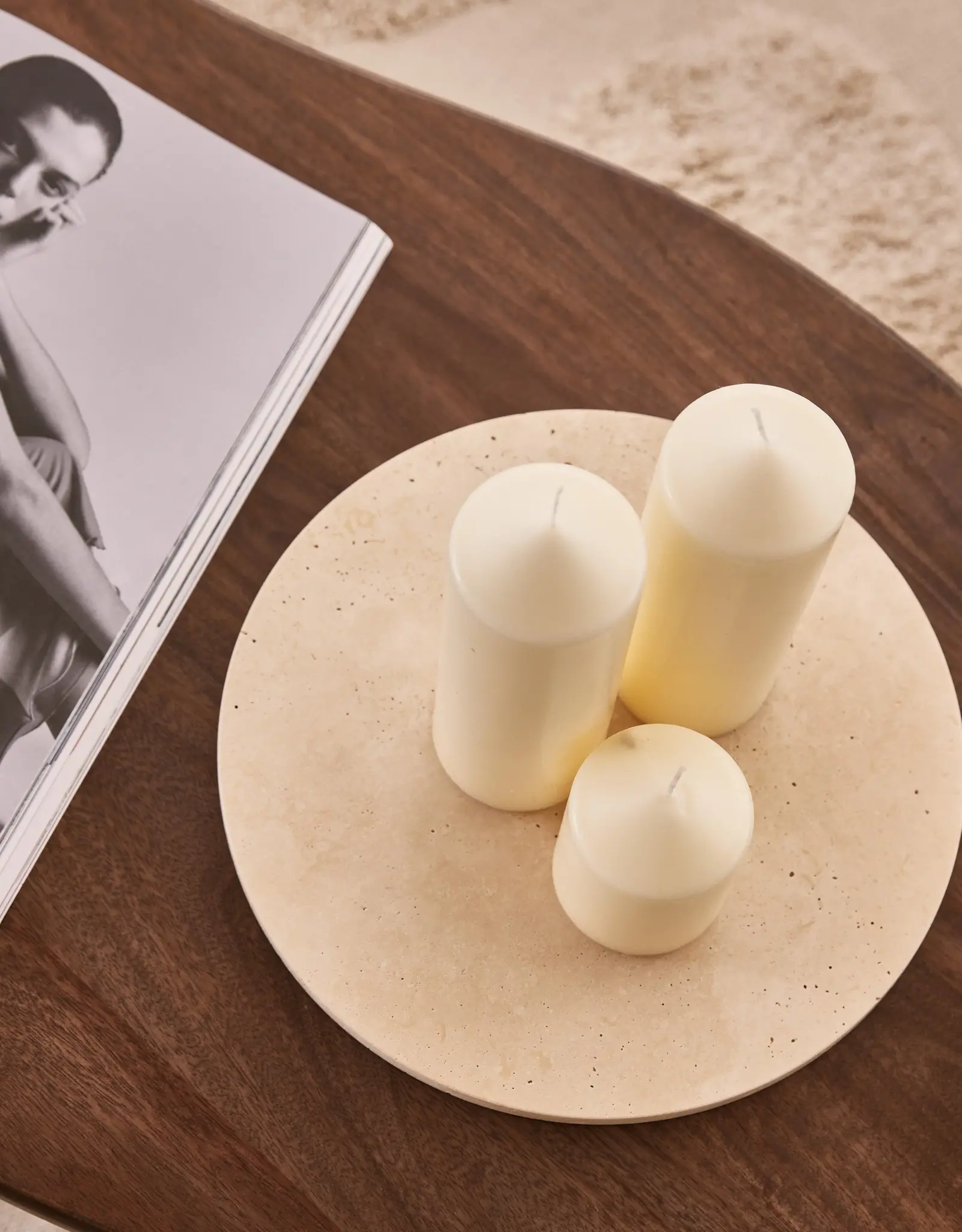 Mooisa Dienblad - Travertine 30cm