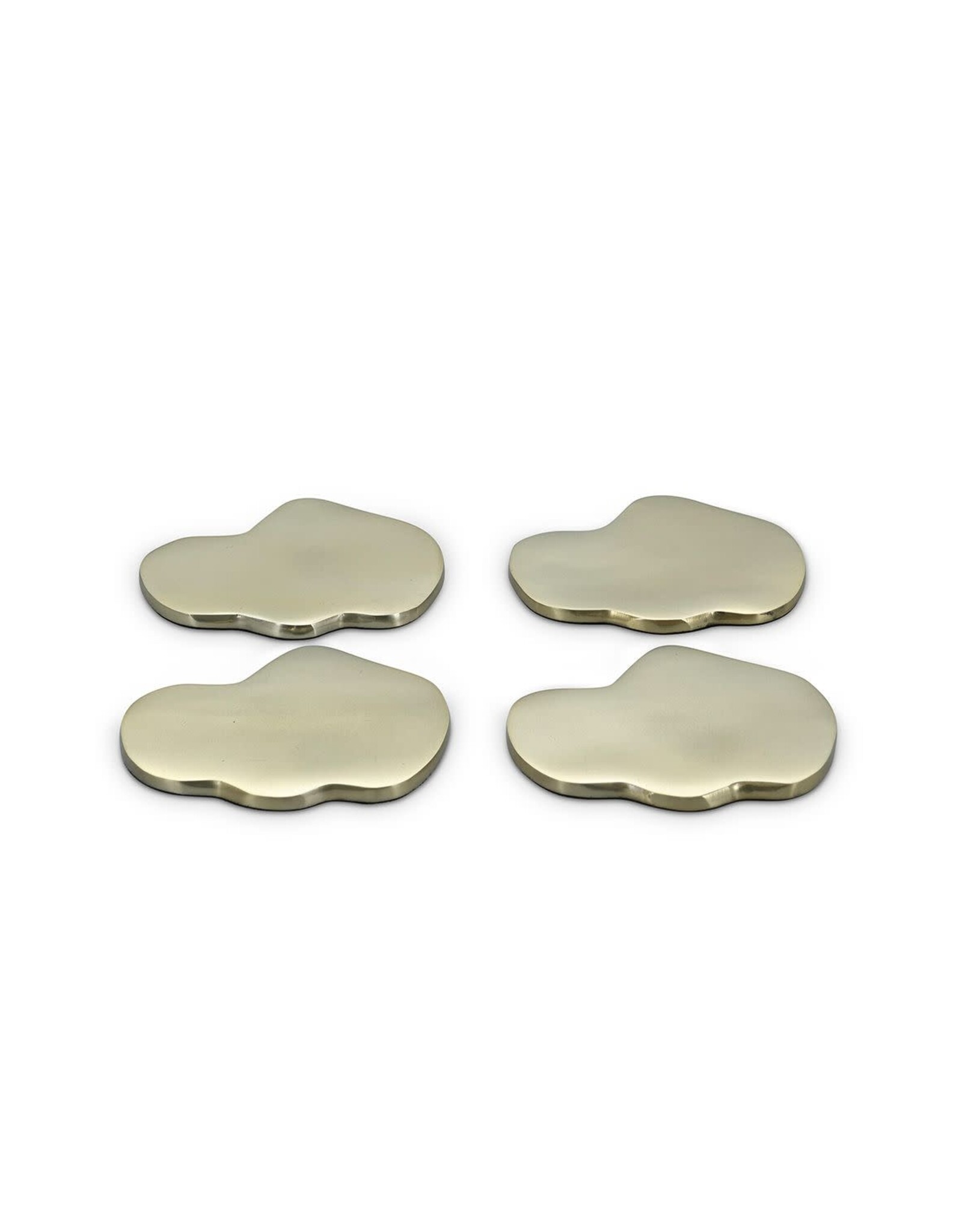 S&P Glasonderzetters - organisch goud-set van 4
