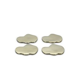 S&P Glasonderzetters - organisch goud-set van 4