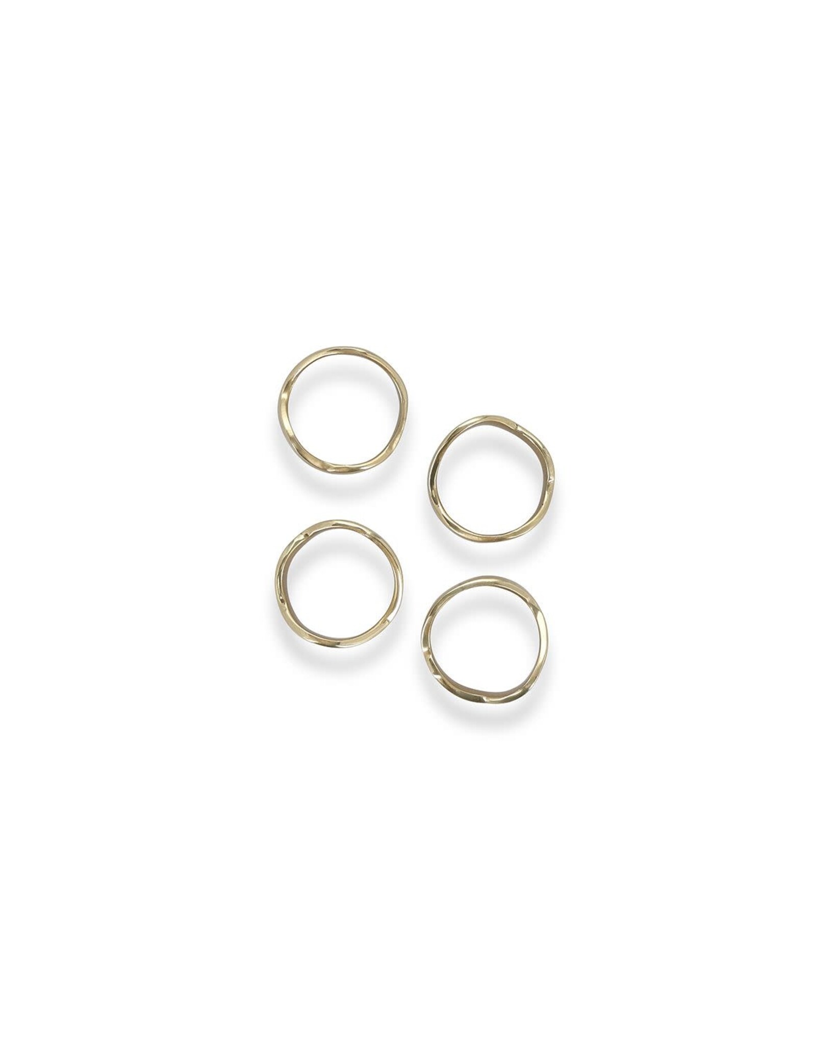 S&P Servettenring - goud set van 4