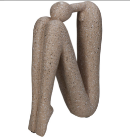 Ornament Human polyresin beige 14x5,5x20