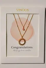vinoos Ketting Zon Lichtroze – Congratulations