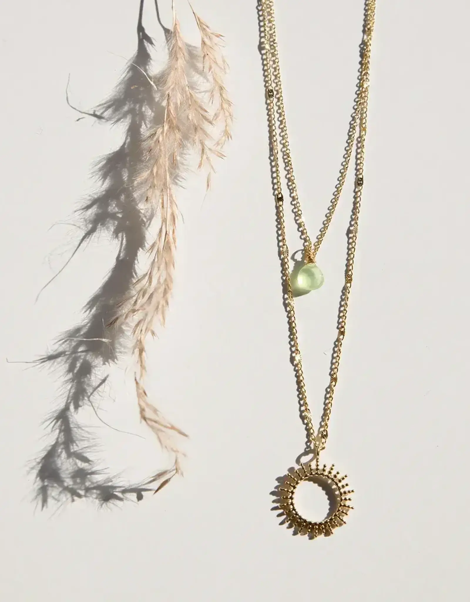 vinoos Ketting Zon Lichtgroen – No words