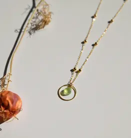 vinoos Ketting Rond Lichtgroen – You Are Wonderful