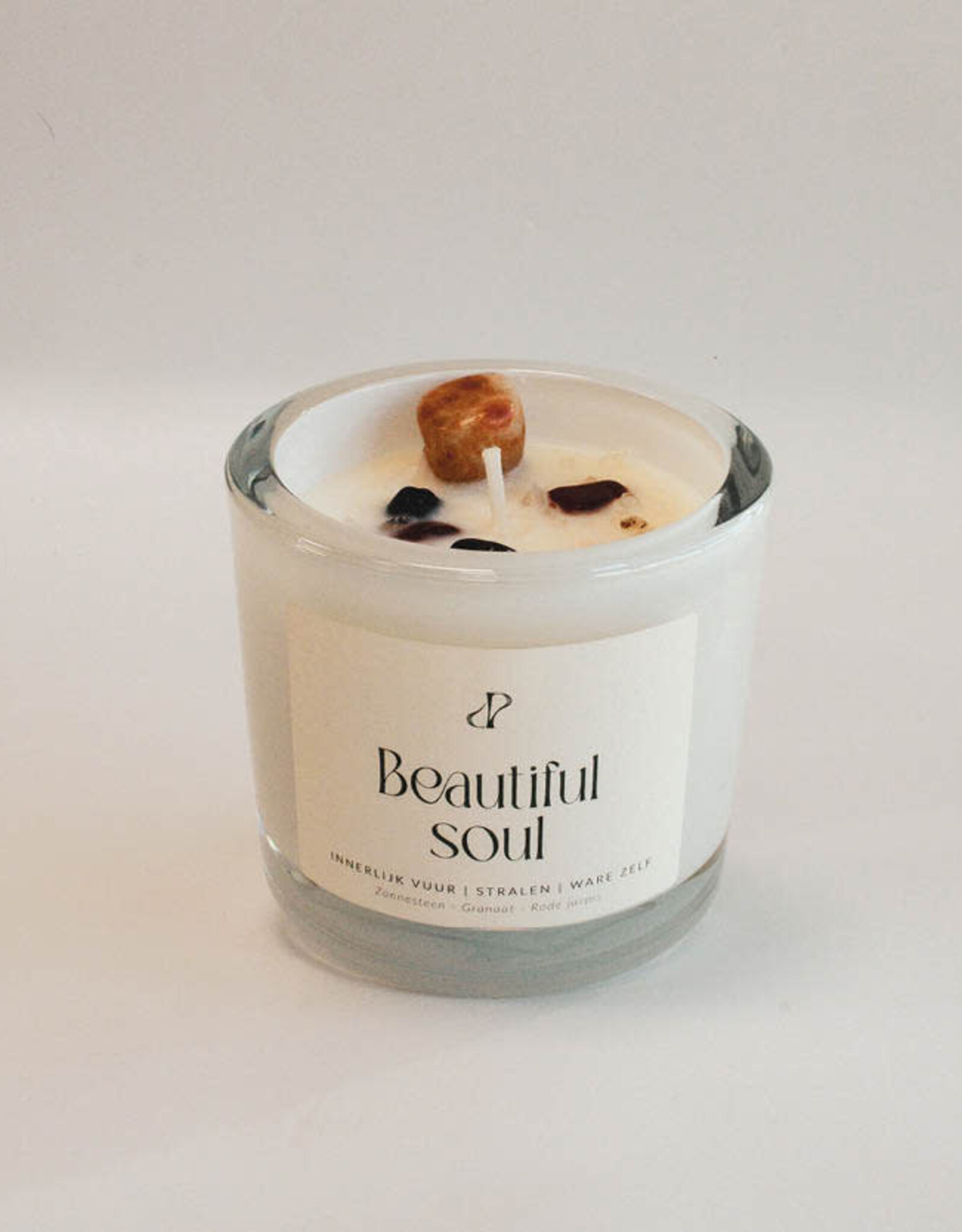 Pottie Pot Geurkaars met edelstenen - Beautiful soul