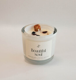 Pottie Pot Geurkaars met edelstenen - Beautiful soul