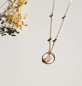vinoos Ketting Rond Lichtroze – Thinking of you
