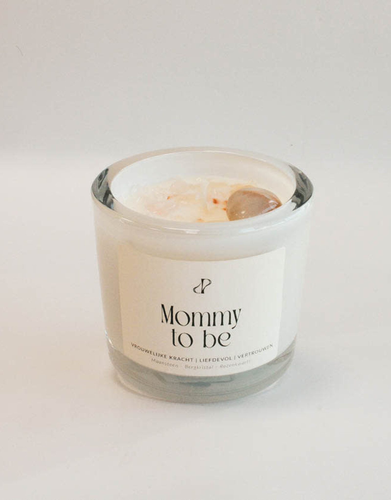 Pottie Pot Geurkaars met edelstenen - Mommy to be