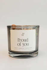 Pottie Pot Geurkaars met edelstenen - Proud of you