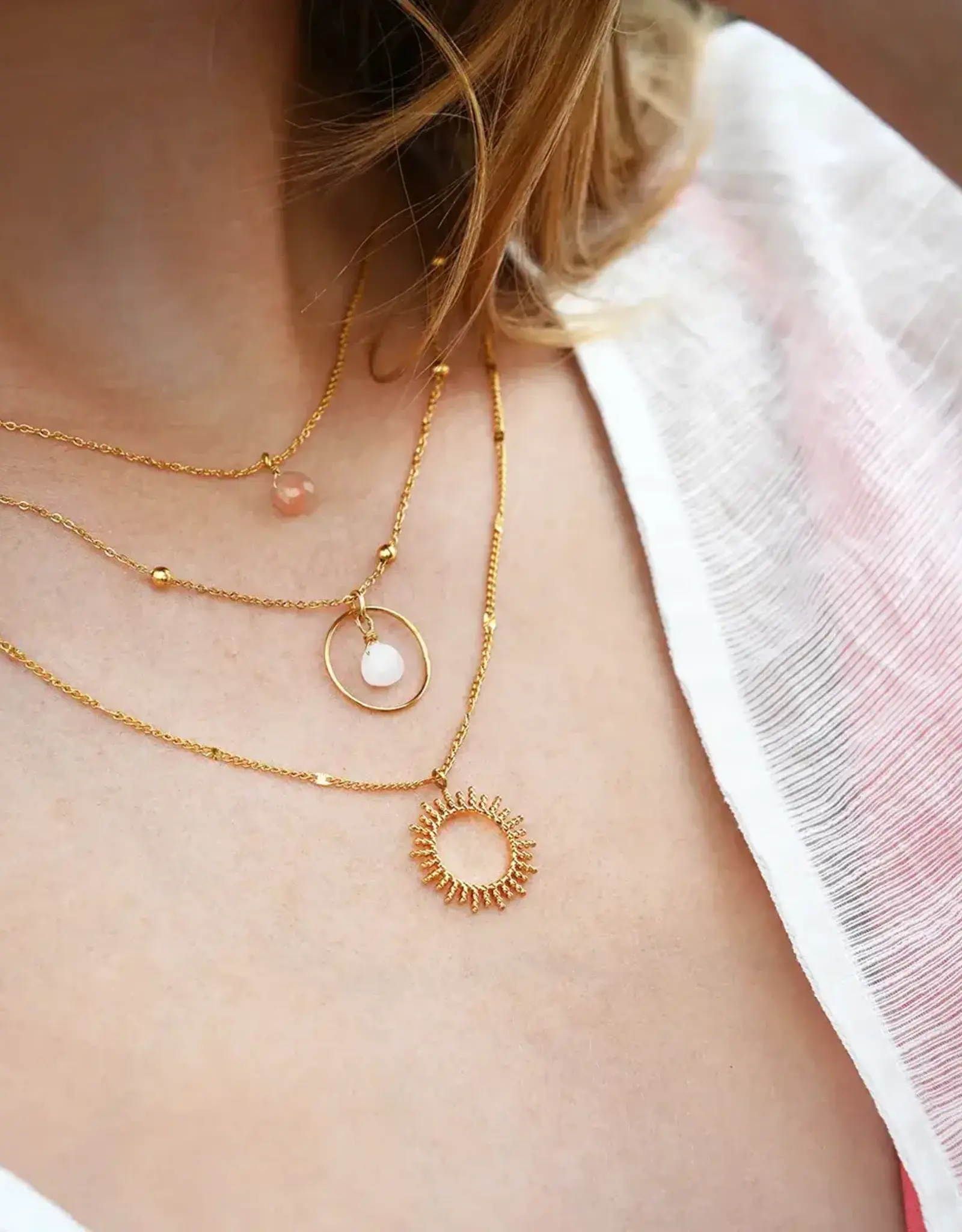 vinoos Ketting Zon Lichtroze – Congratulations