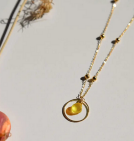 vinoos Ketting Rond Lichtgeel – Time to shine