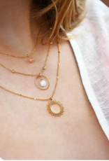 vinoos Ketting Rond Lichtroze – Thinking of you