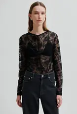 Second female Blouse - Social tee zwart