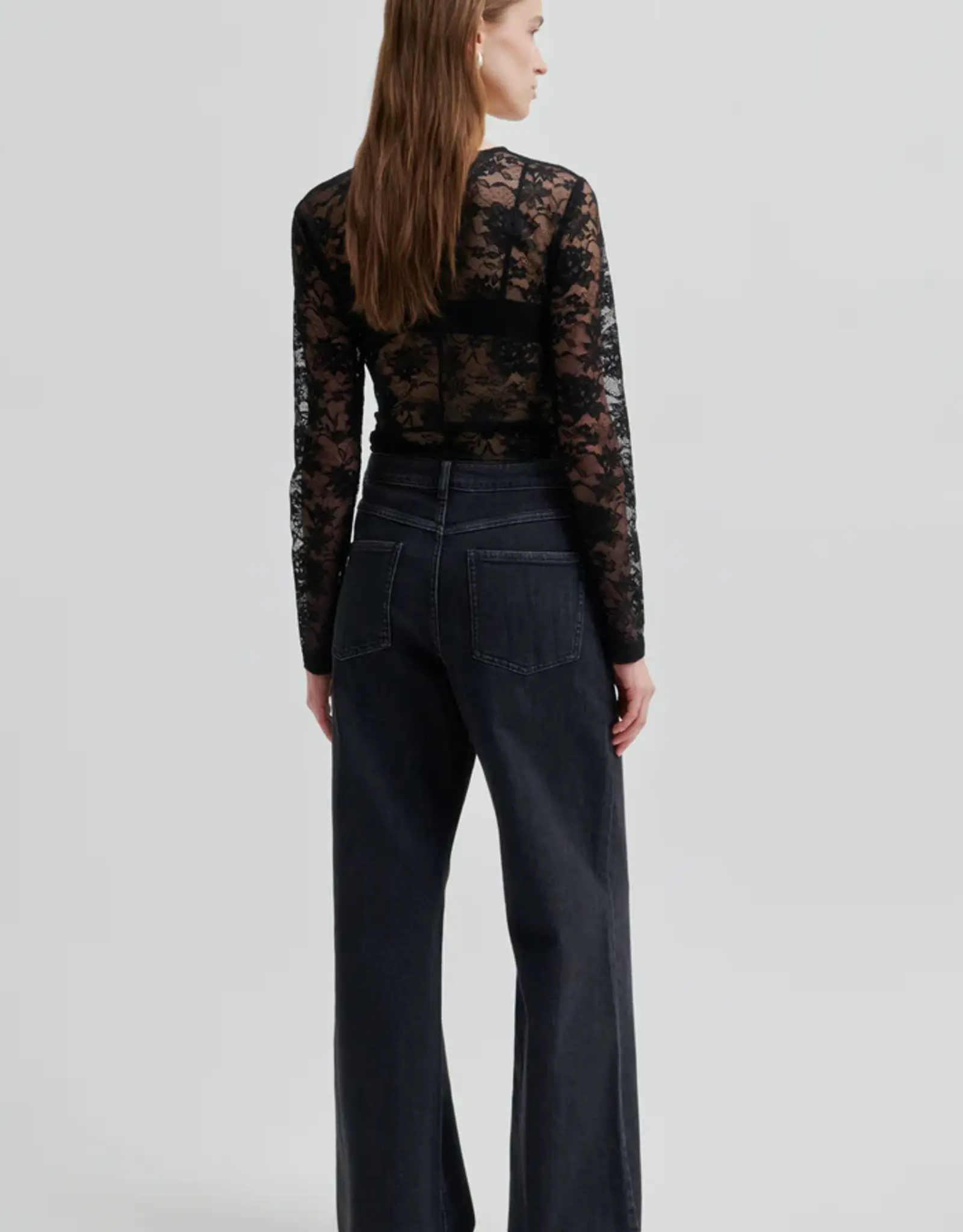 Second female Blouse - Social tee zwart