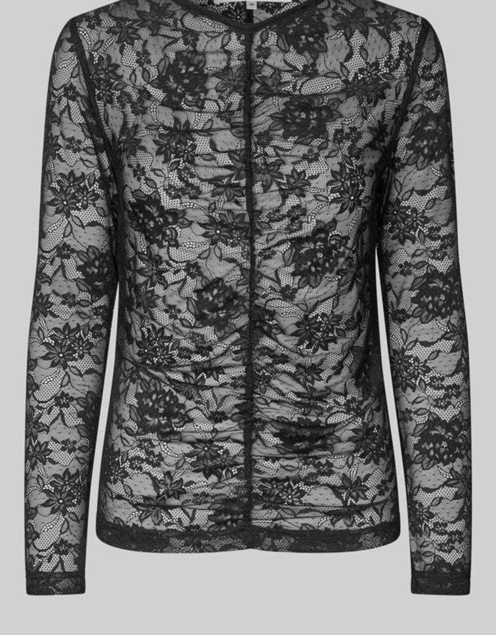 Second female Blouse - Social tee zwart