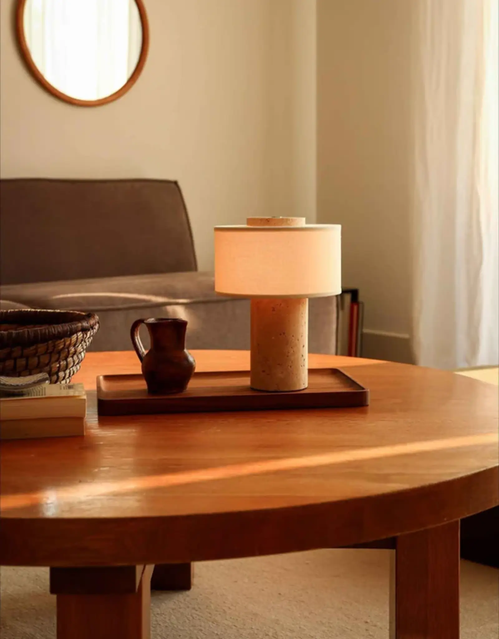blossholm Aurie lamp - Tavertine