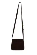 Zusss Schoudertasje  - Suede chocoladebruin Zusss Schoudertasje  - Suede chocoladebruin