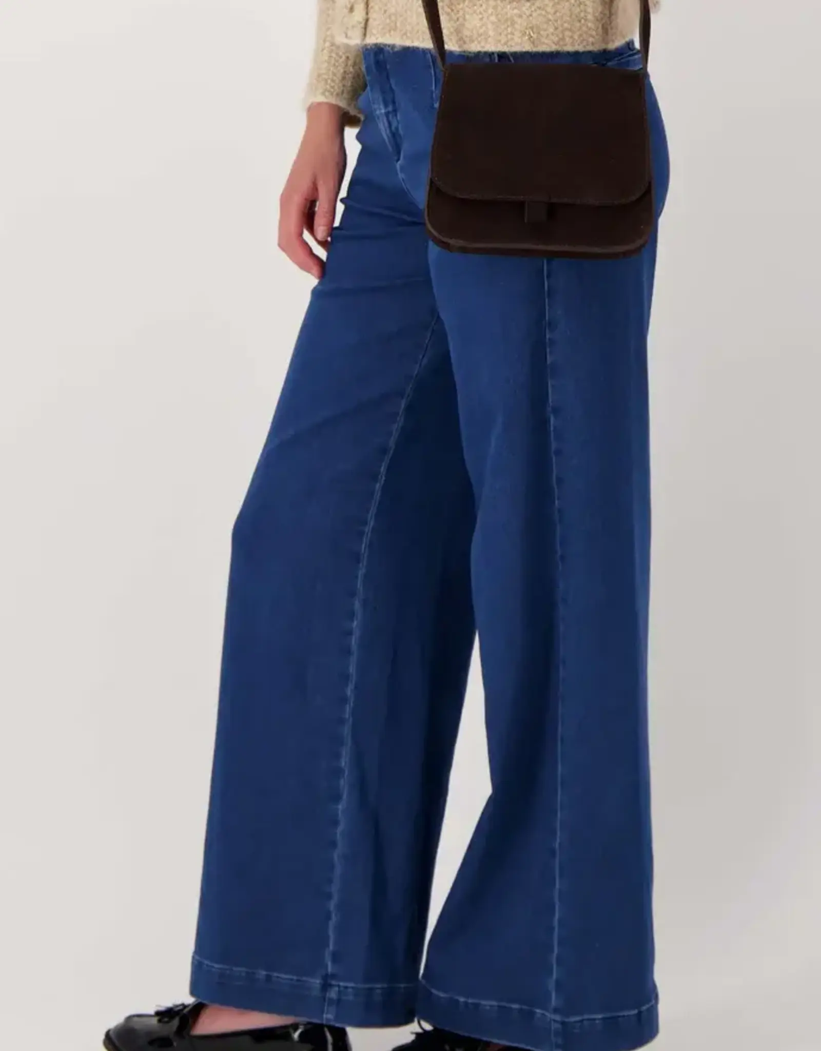 Zusss Schoudertasje  - Suede chocoladebruin