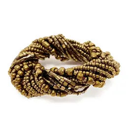 Beaded Napking ring gold (set of 4)