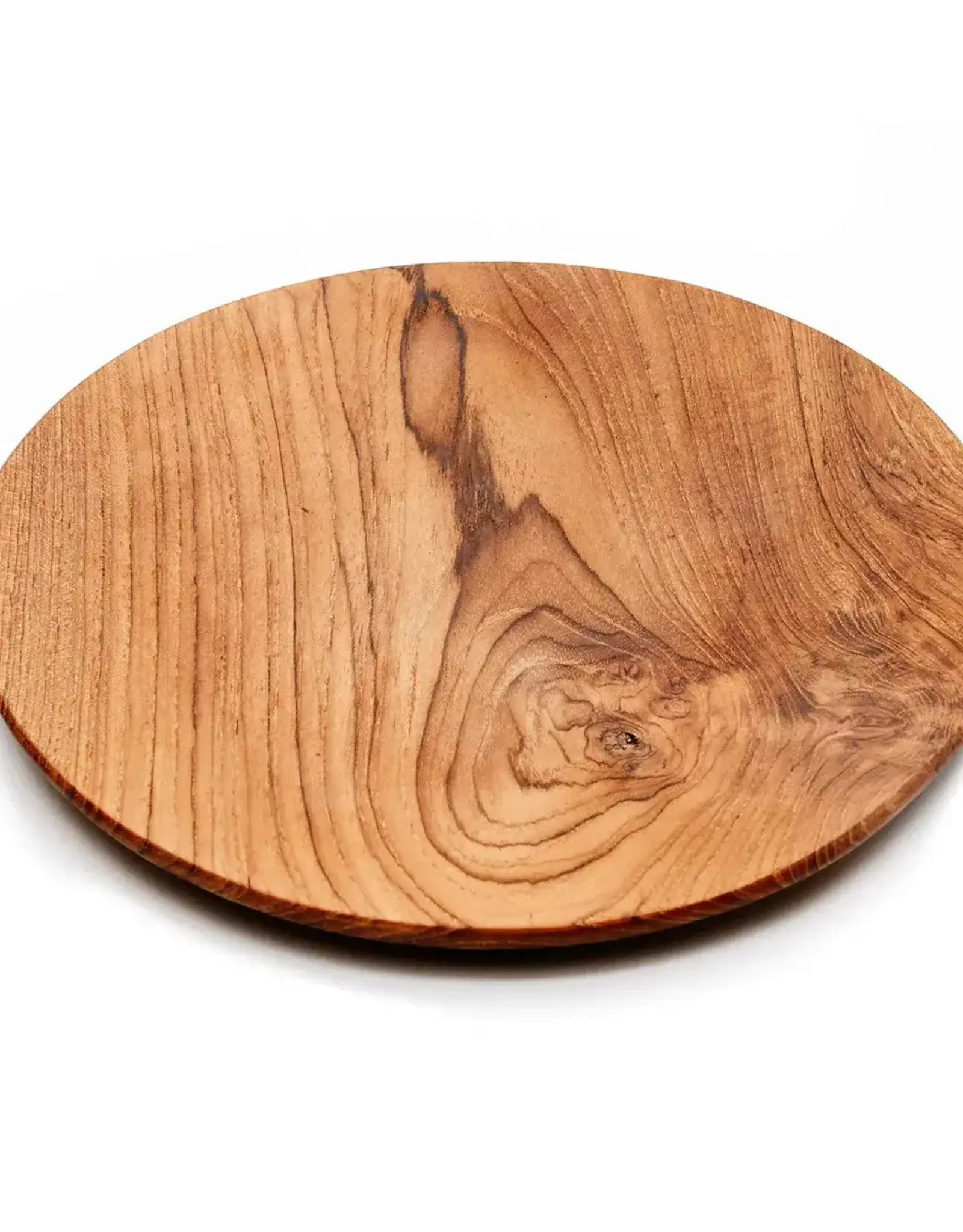 Teak root round plate XL