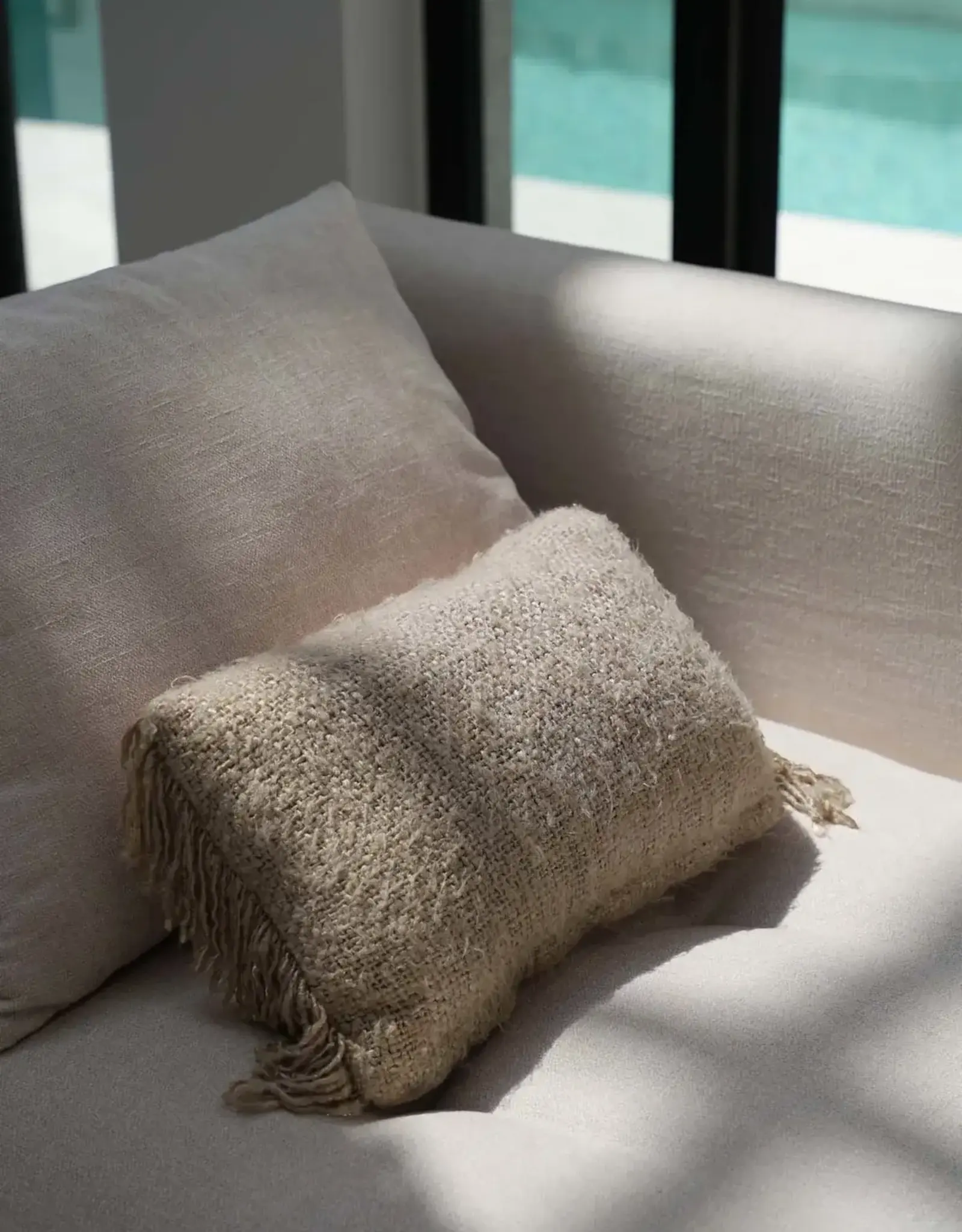 Kussen - Oh my gee beige 30x50cm
