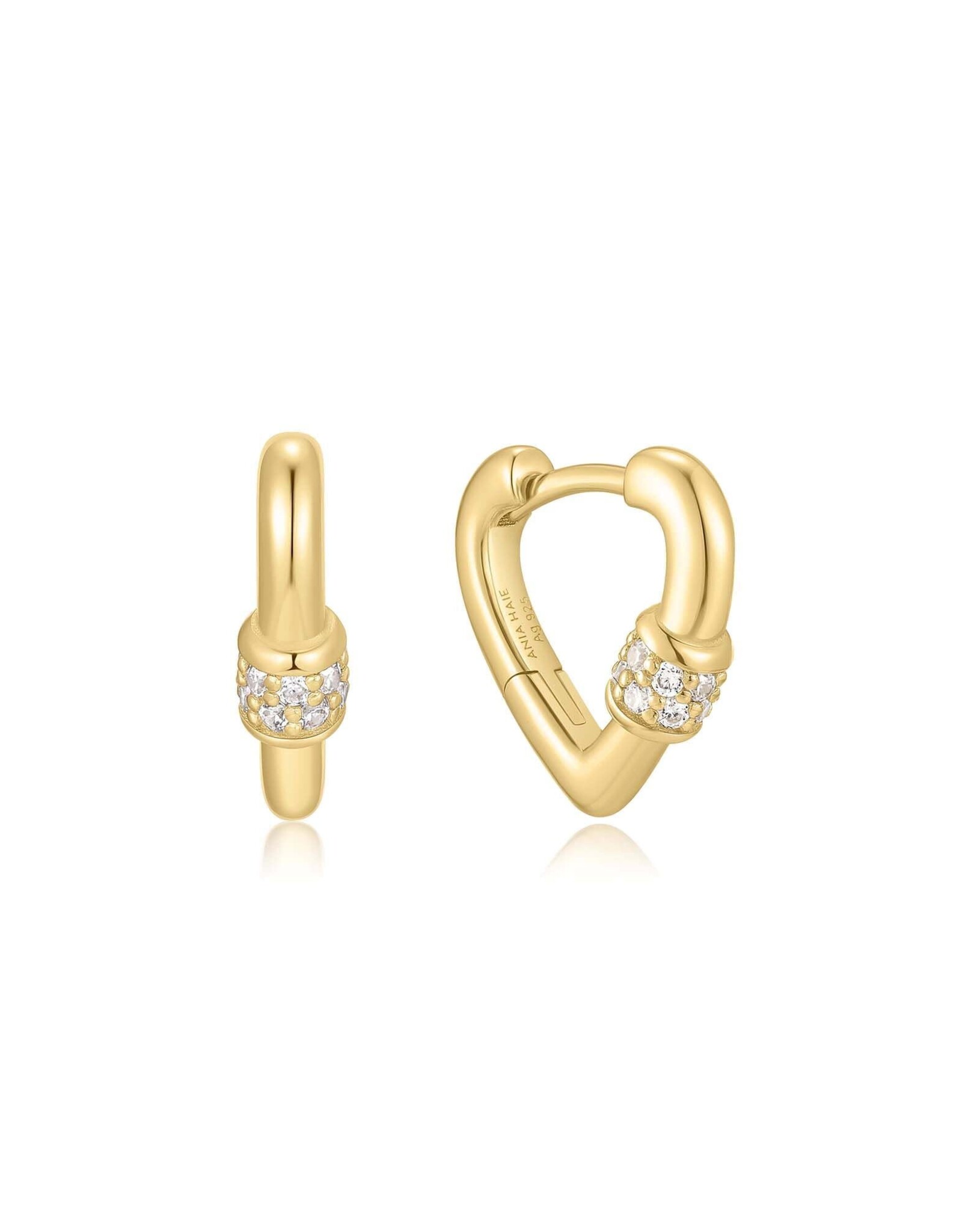 Ania Haie Oorbel - mini heart clasp