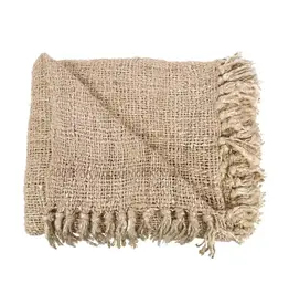 Bazar Bizar Plaid - S'il vous plaid - beige 130x170cm