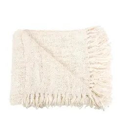 Bazar Bizar Plaid - S'il vous plaid - white 130x170cm