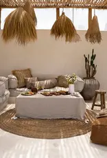 Bazar Bizar Tafelkleed - Linnen beige 150x150cm