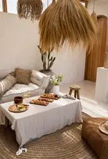 Tafelkleed - Linnen beige 150x150cm