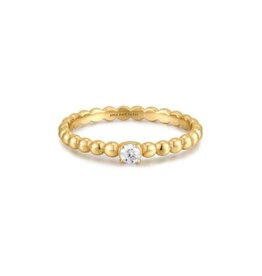 Ania Haie Ring - Gold cubic zirconia round