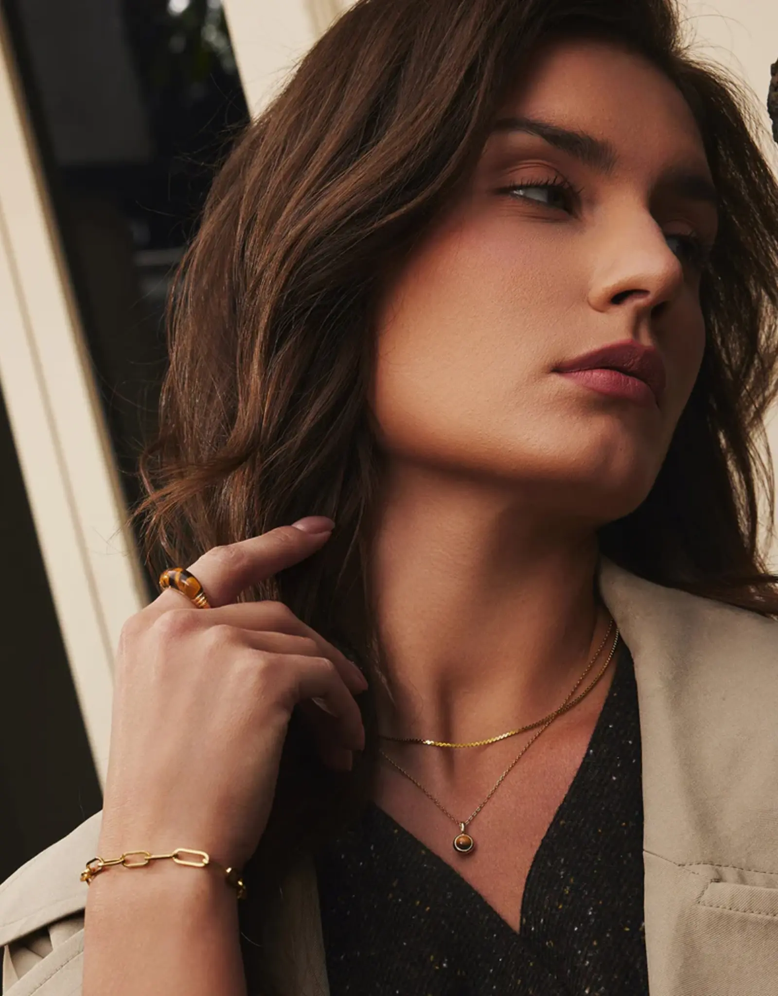 Ania Haie Ring - Gold tiger evy statement