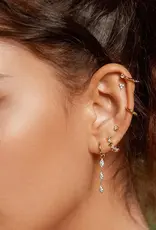 Ania Haie Oorbellen - Pave sparkle drop - goud