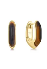 Ania Haie Armband - Gold tiger eye huggie hoop - goud