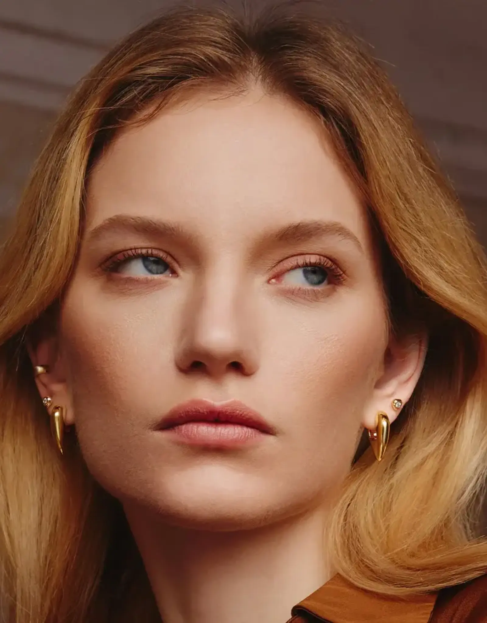 Ania Haie Armband - Gold tiger eye huggie hoop - goud