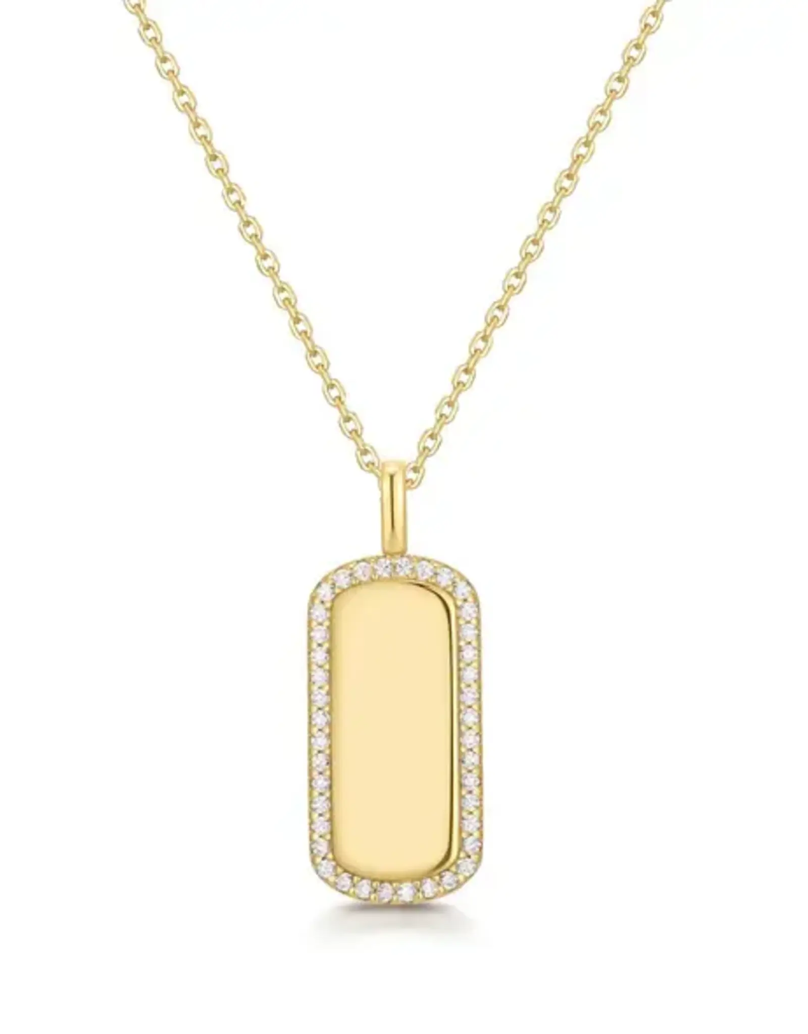 Ania Haie Ketting - sparkling tag - goud