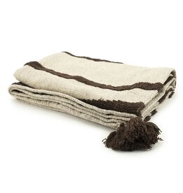 Plaid - Majani - dark brown 170x130cm