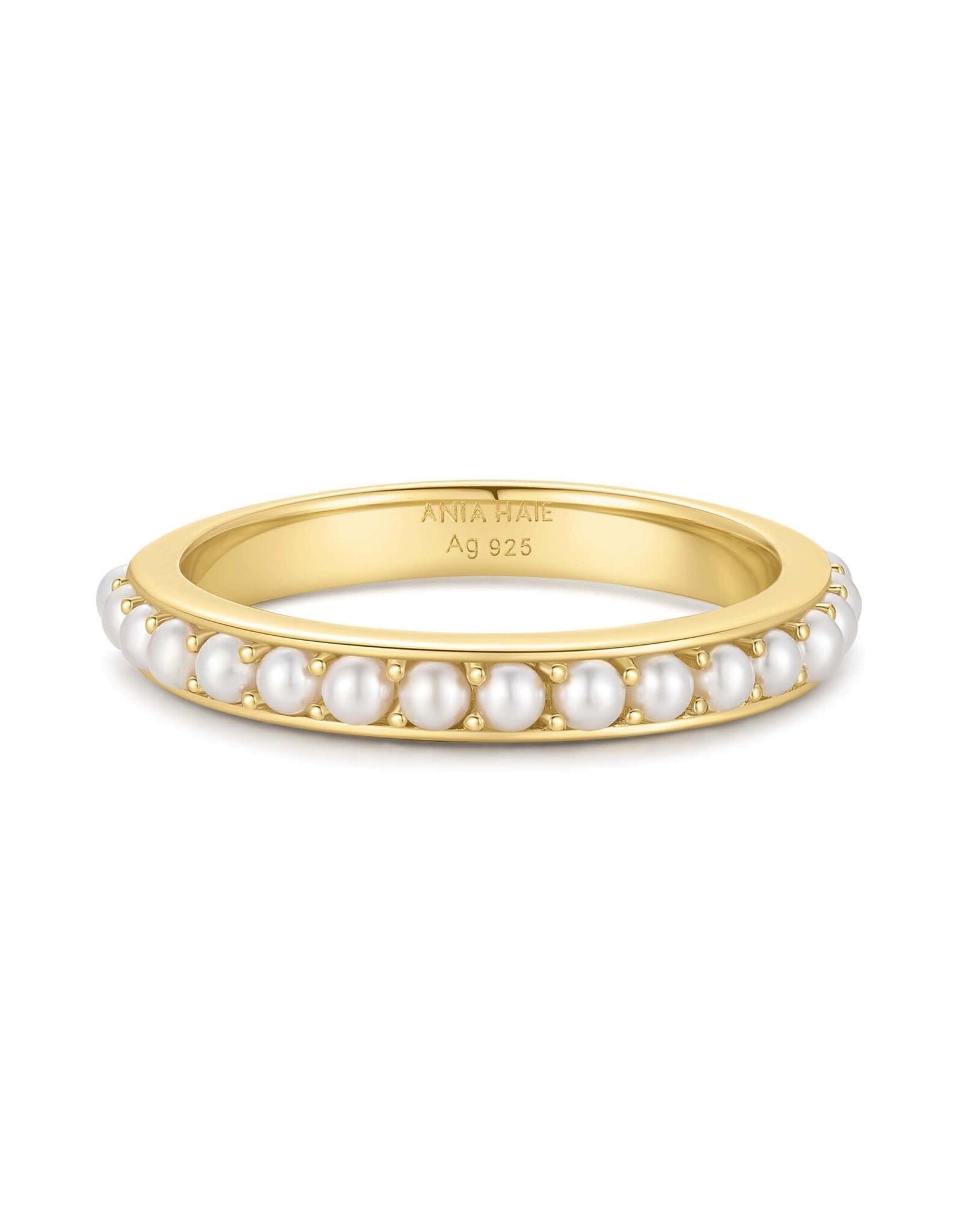 Ania Haie Ring - Shell pearl beaded - goud