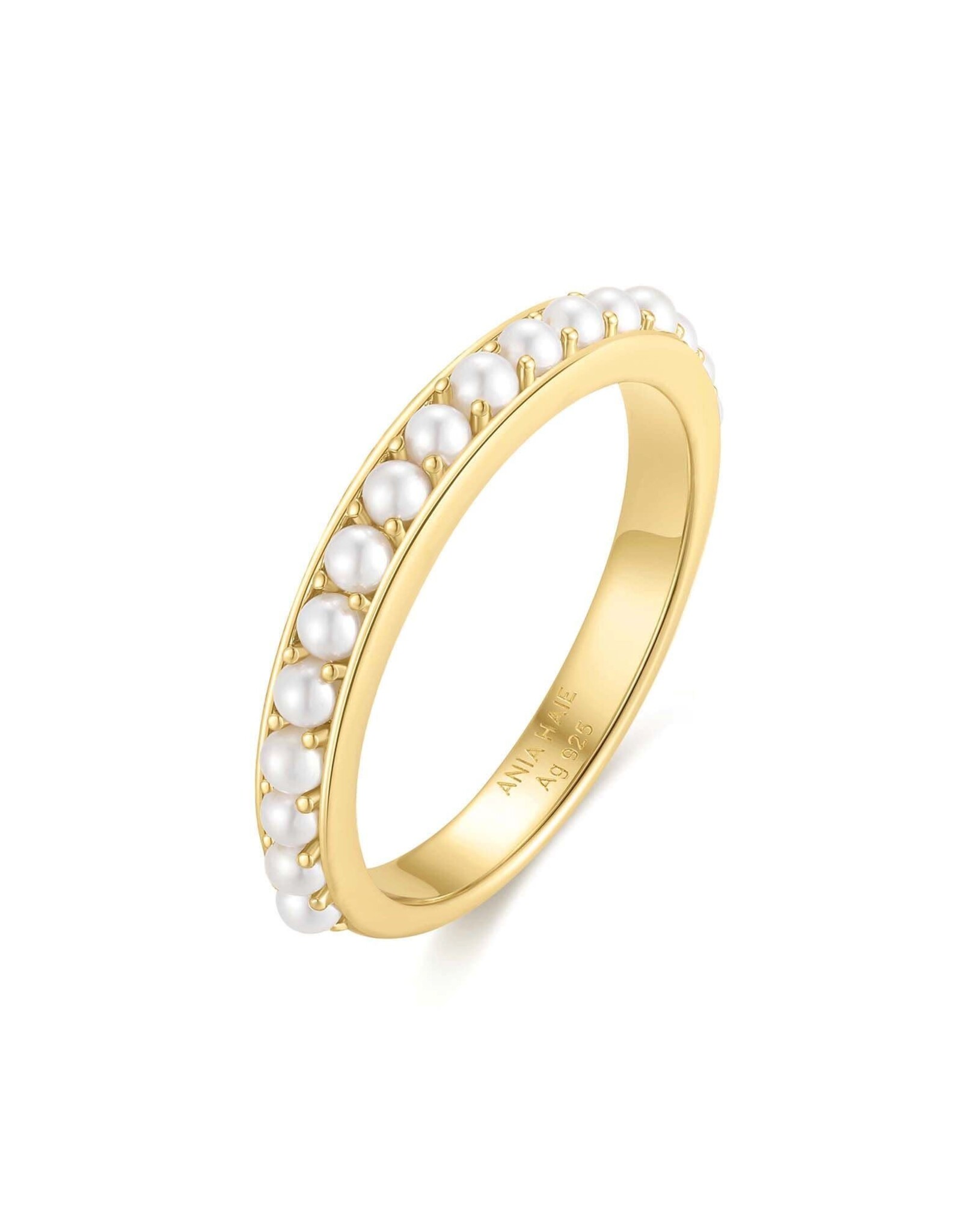 Ania Haie Ring - Shell pearl beaded - goud
