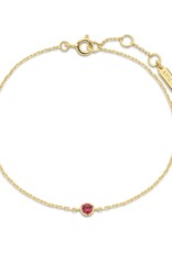 Ania Haie Armband - Crimson solitaire - goud