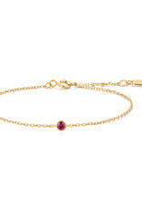 Ania Haie Armband - Crimson solitaire - goud