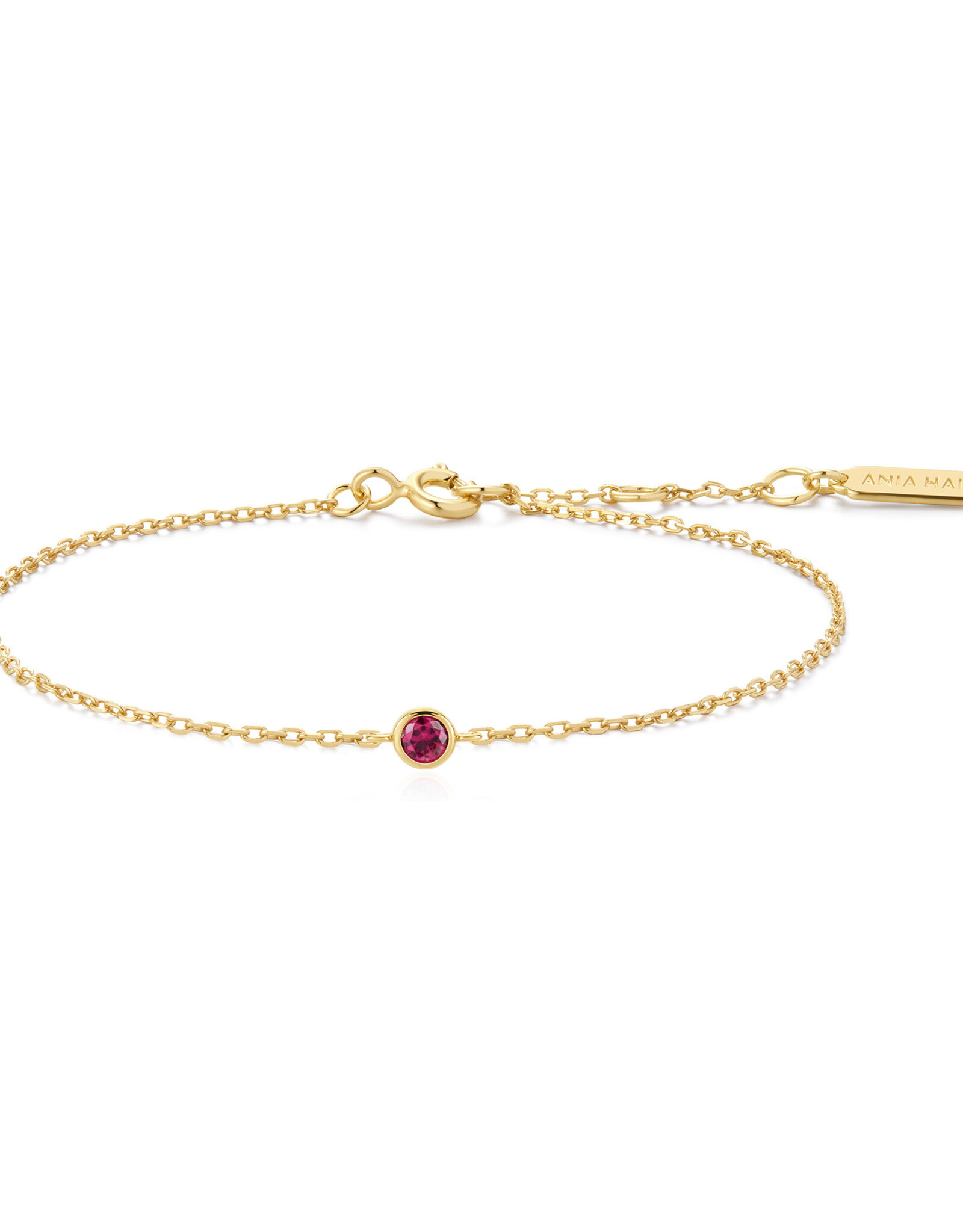 Ania Haie Armband - Crimson solitaire - goud