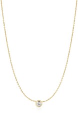 Ania Haie Ketting -  Just you solitaire - goud