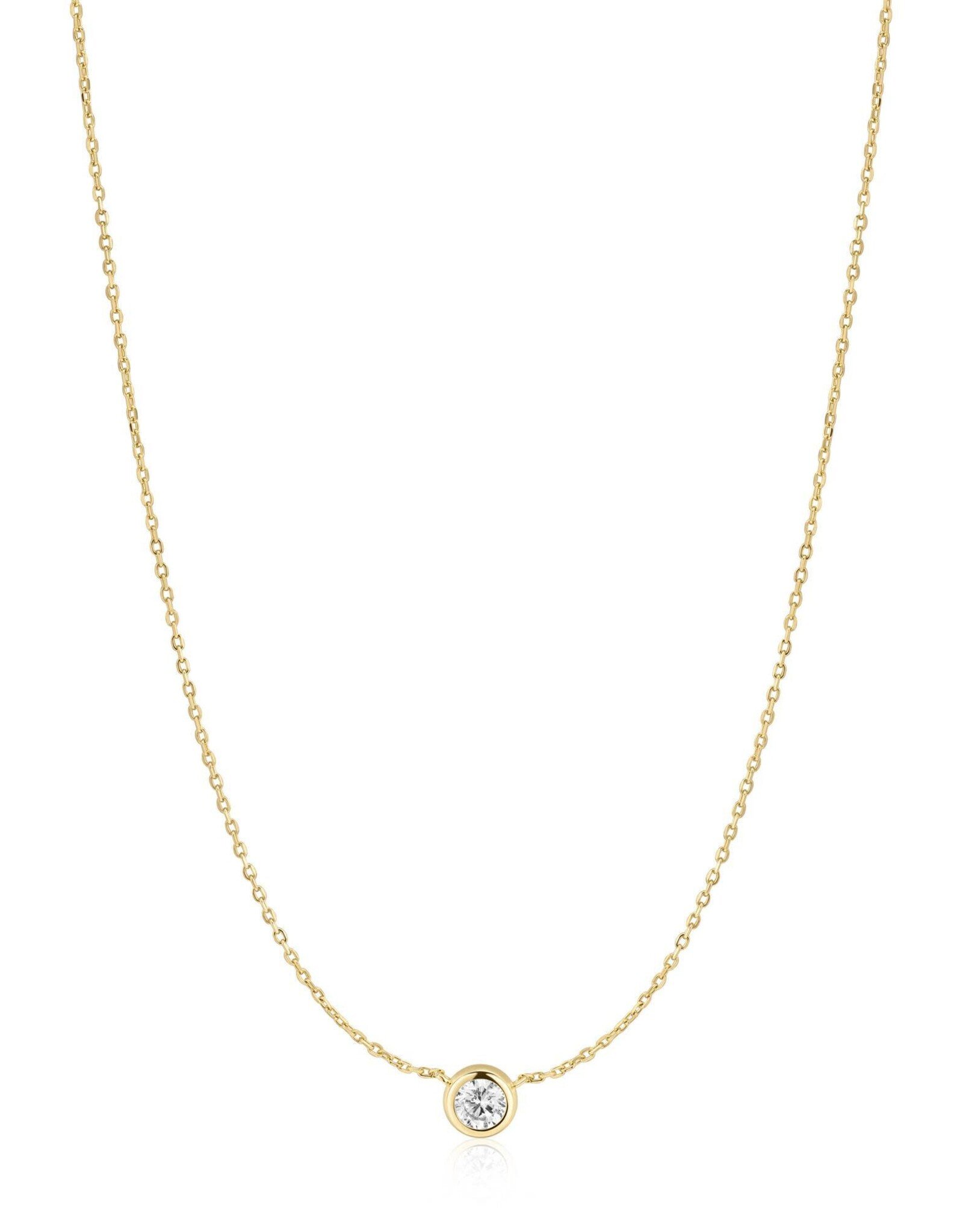 Ania Haie Ketting -  Just you solitaire - goud