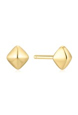 Ania Haie Oorbellen - Pyramid glam stud - goud