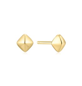Ania Haie Oorbellen - Pyramid glam stud - goud