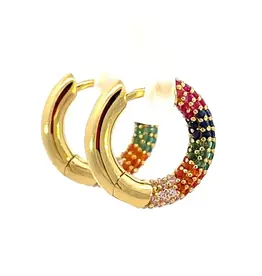 Ania Haie Oorbellen - Huggie rainbow - goud