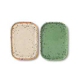 HKliving 70's ceramic - Small trays - Crayon