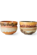 Kom XS 70s ceramics - drift oker geel bruin