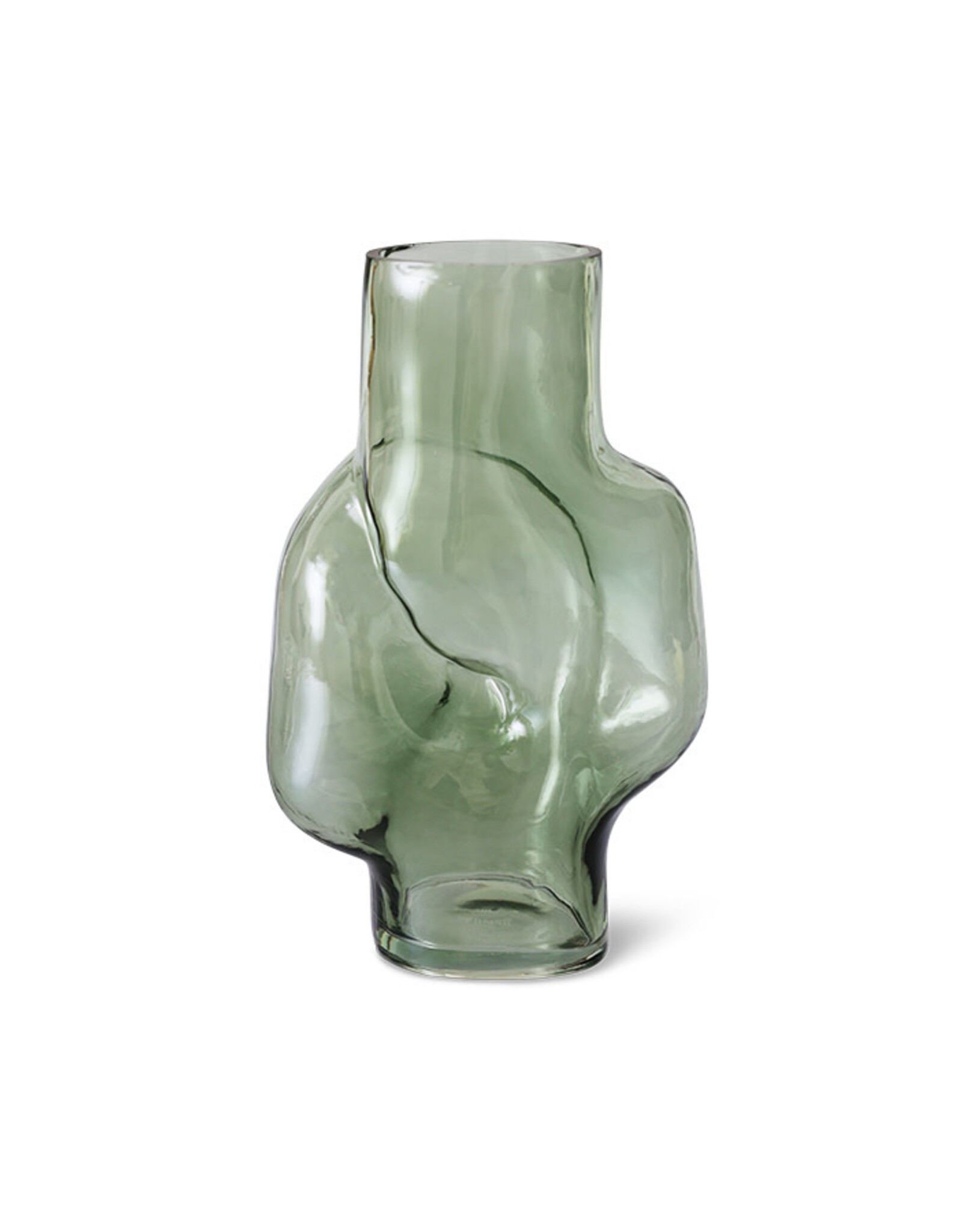 HKliving Vaas - Gleam Glass olive L